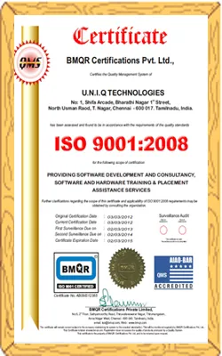 ISO 9001 Certificate