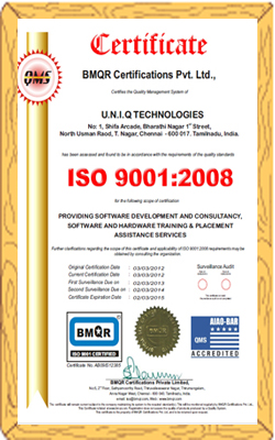Recognized ISO Certificate